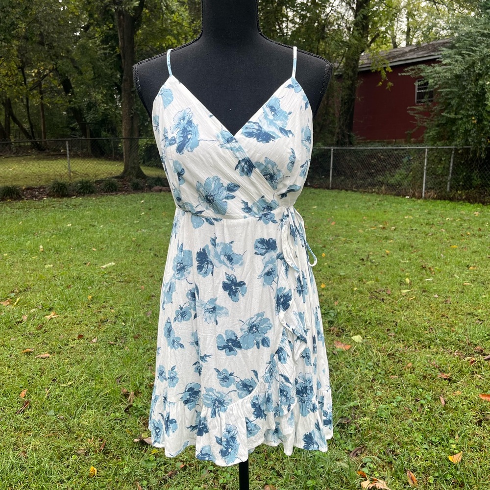 Altard State Blue And White Floral Dress